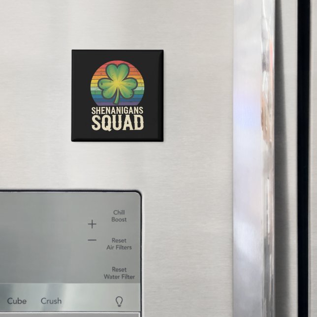 Shenanigans Squad Matchande St Patricks Day Grupp  Magnet (In Situ (Fridge))