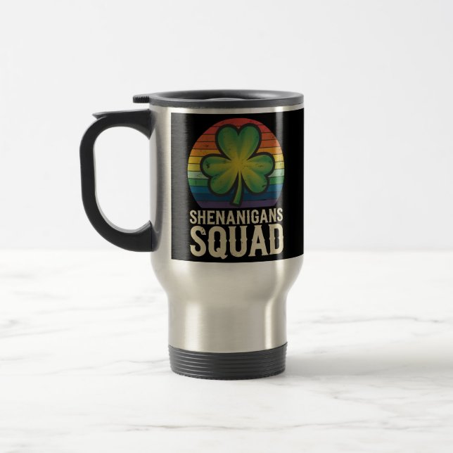 Shenanigans Squad Matchande St Patricks Day Grupp  Resemugg (Vänster)