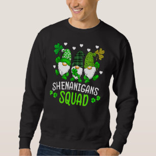 Shenanigans Squad Matching Kid Gnomies St Patrick' Lång Ärmad Tröja