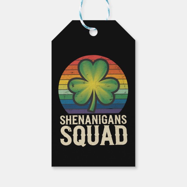 Shenanigans Squad Matching St patricks day Group Presentetikett (Baksidan)