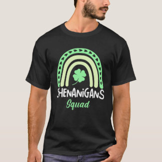 Shenanigans Squad Rainbow St patrick's day Manar W T Shirt
