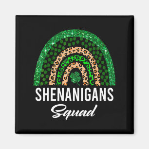 Shenanigans Squad Roligt St Patricks Day Kostym Ra Magnet
