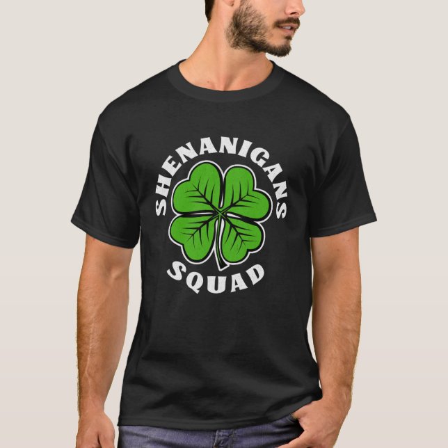 Shenanigans Squad St Patrick-dagen T Shirt (Framsida)