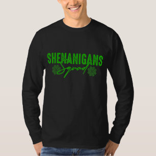 Shenanigans Squad St Patrick S Day Funny Shamrocks T Shirt
