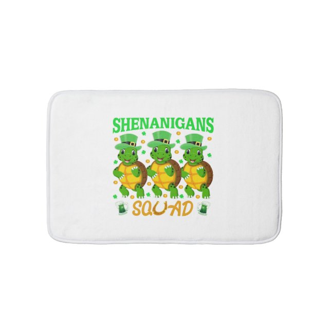 Shenanigans Squad St. Patrick's Day Cute Turtle Badrumsmatta (Framsidan)