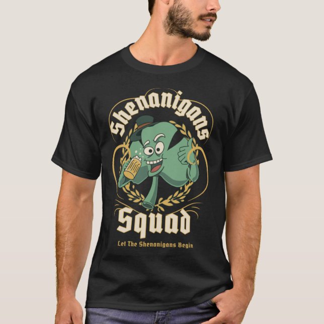 Shenanigans Squad St patricks day Drinking C T Shirt (Framsida)