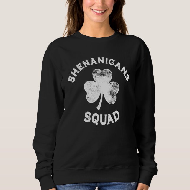 Shenanigans Squad St Patricks Day Funny Matching T Shirt (Framsida)