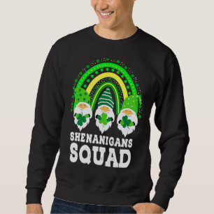 Shenanigans Squad St patricks day Gnomes Grönt Pro Lång Ärmad Tröja