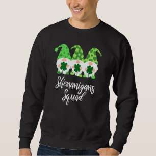 Shenanigans Squad St patricks day Gnomes Grönt Pro Lång Ärmad Tröja