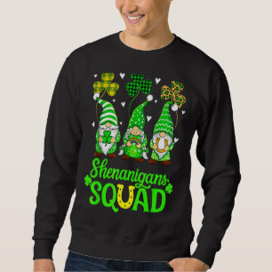 Shenanigans Squad St patricks day Gnomes Grönt Pro Lång Ärmad Tröja