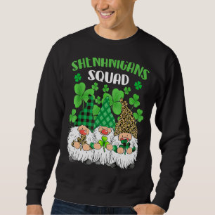 Shenanigans Squad St patricks day Gnomes Grönt Pro Lång Ärmad Tröja