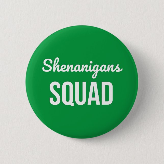 Shenanigans Squad St patrick's day Knapp (Framsida)
