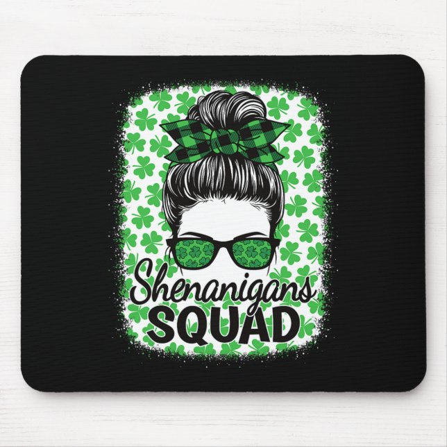 Shenanigans Squad St. Patrick's Day Kvinnor Flicko Musmatta (Framsidan)