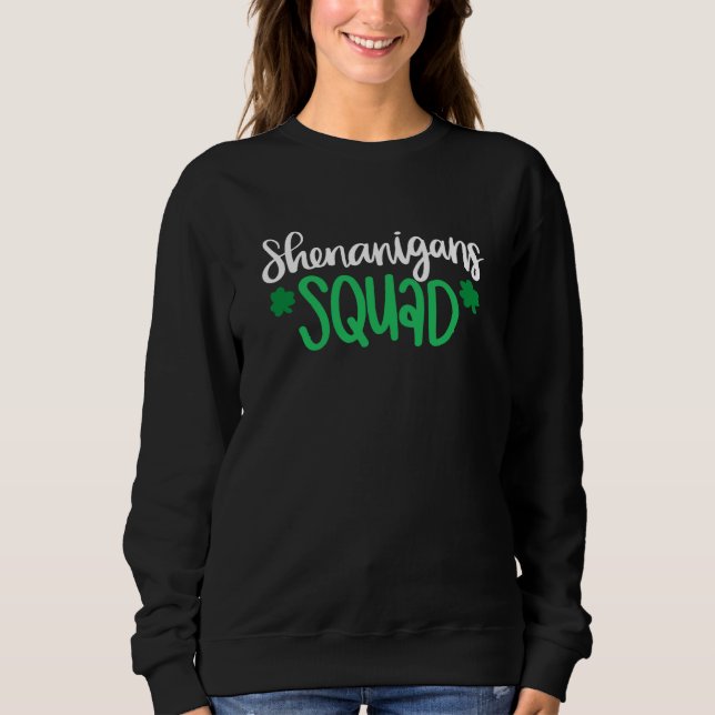 Shenanigans Squad St Patrick's Day Men Women Kids T Shirt (Framsida)