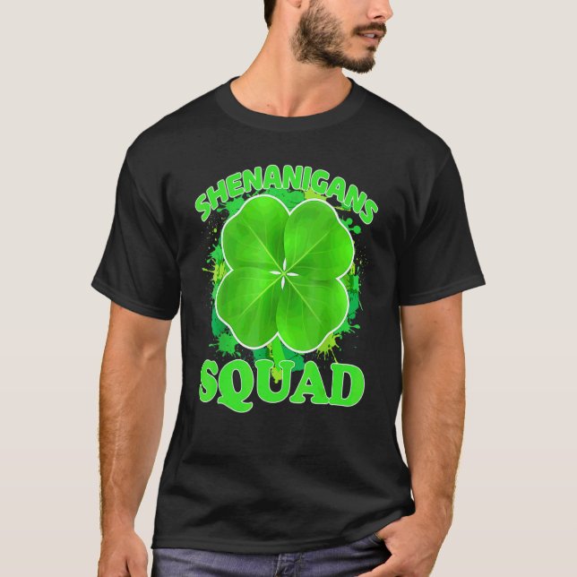 Shenanigans Squad Teacher St patricks day Shenanig T Shirt (Framsida)