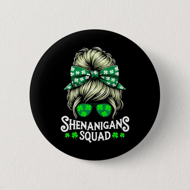 Shenanigans Squad Tovad Bunt St Patricks Day  Knapp (Framsida)
