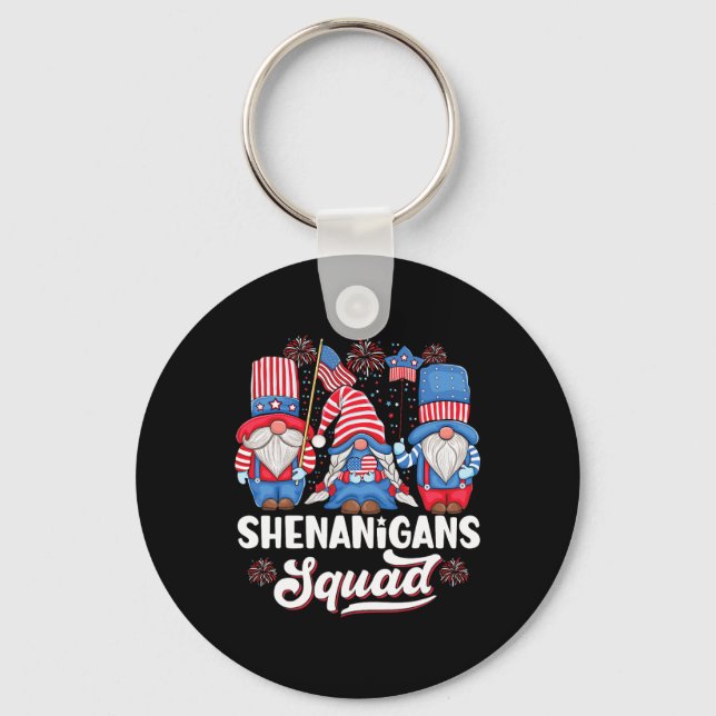 Shenanigans Squad Usa Independence day 4:e juli Nyckelring (Framsida)
