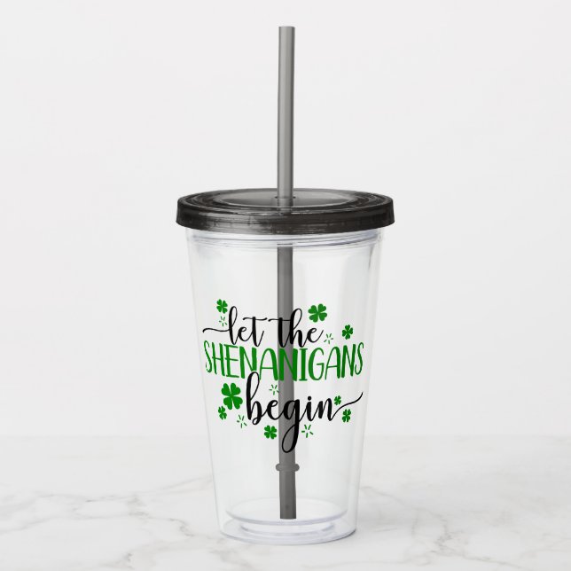Shenanigans St patricks day Drinking Take Away Mugg (Framsida)