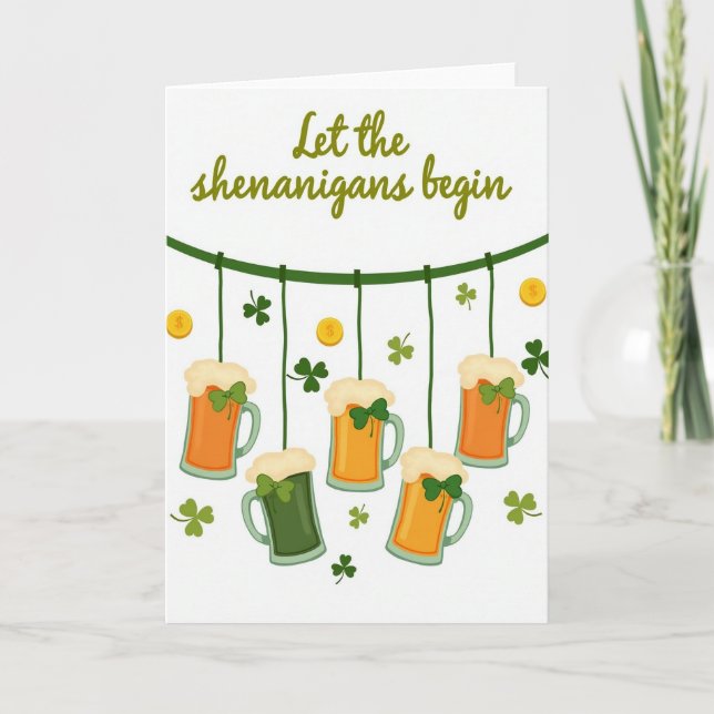 Shenanigans St Patricks Day-kort Kort (Framsida)