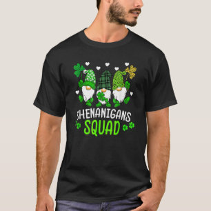 Shenanigans-styrkan St Patricks Day Tomtar Grön Fu T Shirt
