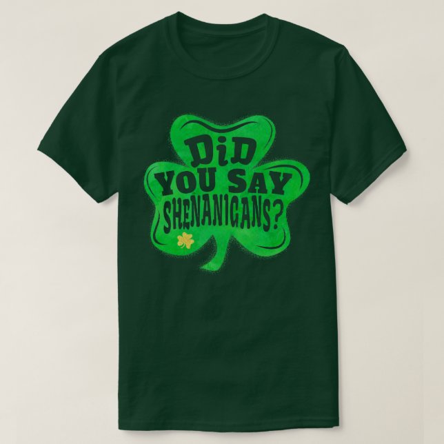 Shenanigans TShirt Saint Patricks Day Party Gift T Shirt (Design framsida)