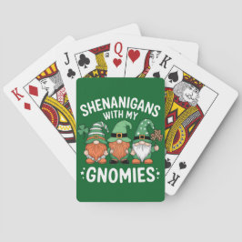 Shenanigans with My Gnomies St patrick's day Irish Casinokort