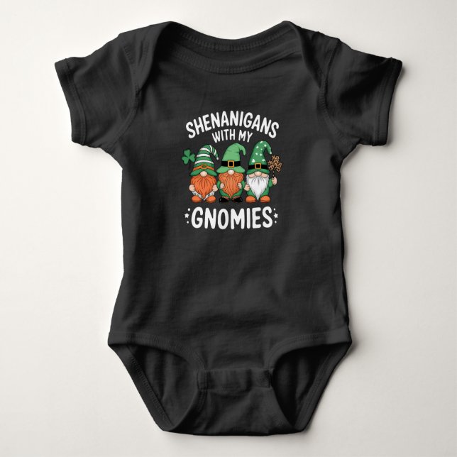Shenanigans with My Gnomies St patrick's day Irish T Shirt (Framsida)