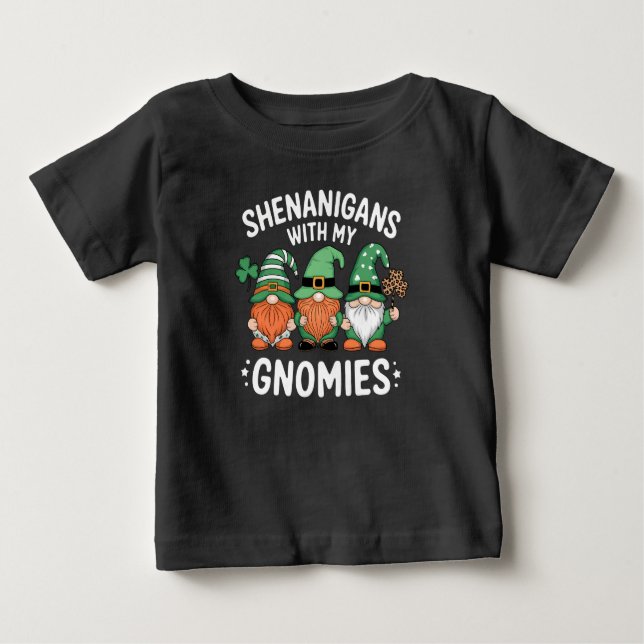 Shenanigans with My Gnomies St patrick's day Irish T Shirt (Framsida)