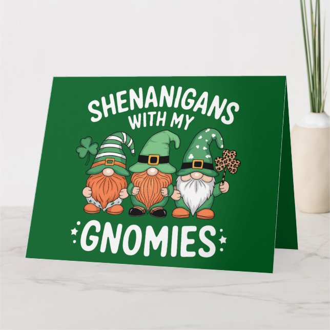 Shenanigans with My Gnomies St patrick's day Irish Tack Kort (Framsida)