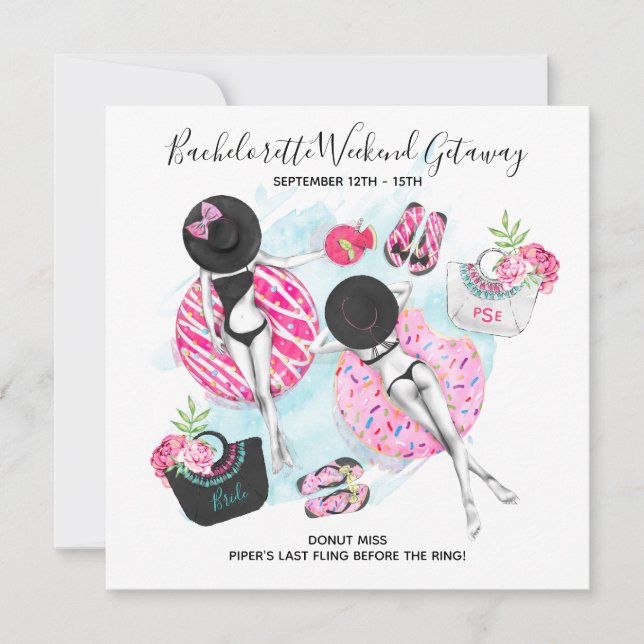 Shenaniganskallelse för möhippa vid strandhelg spara datumet (Framsida)