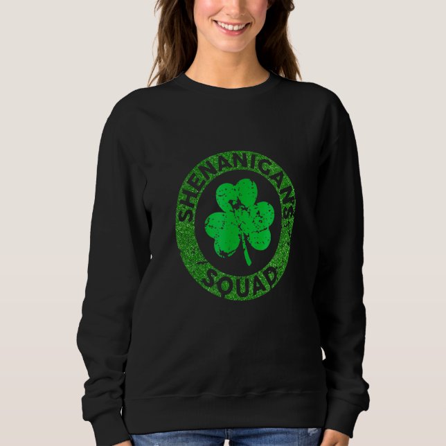 Shenanigansquad Funny St patrick's day M Atching G T Shirt (Framsida)