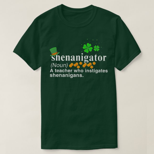 Shenanigator A Lärare som anstiftar shenanigans T Shirt (Design framsida)