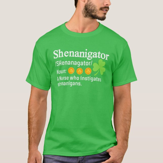 Shenanigator A Nurse som anstiftar shenanigans T Shirt (Framsida)