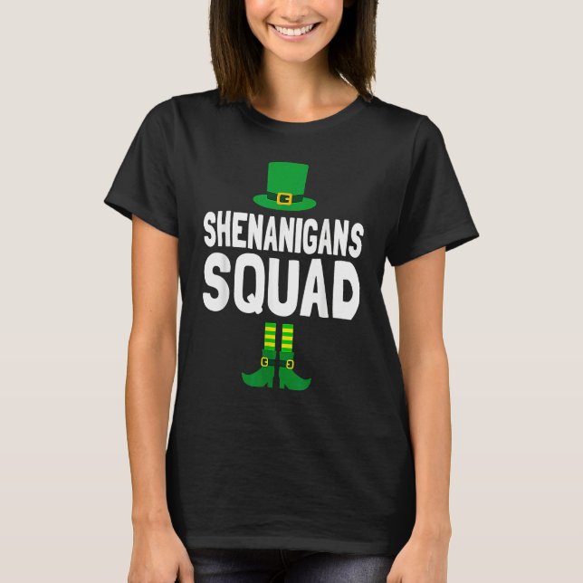 Shenanigator Cute Leprechaun Elf St Patricks Day S T Shirt (Framsida)