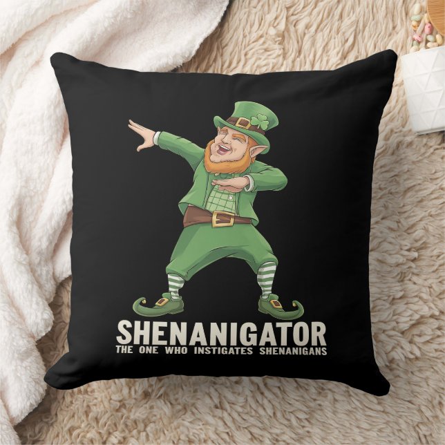 Shenanigator Dabbing Leprechaun St patrick's day Kudde (Filt)