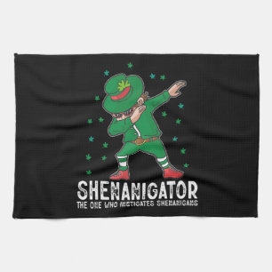 Shenanigator Dabbing St Patrick's Day Shenanigans Kökshandduk