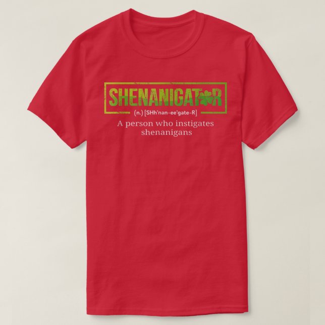Shenanigator Funny St patricks day Manar Kvinnor T Shirt (Design framsida)