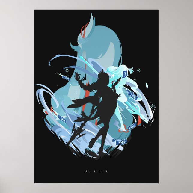 Shenhe Genshin Impact Poster (Framsidan)