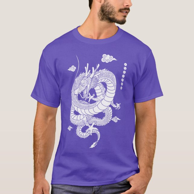 ShenlongWhite T Shirt (Framsida)