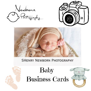 SHenry Newborn Photography Visitkort
