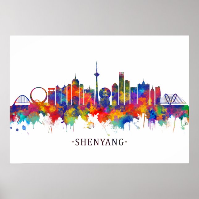 Shenyang China Skyline Poster (Framsidan)
