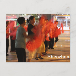 Shenzhen, China - Fläkt Dances Vykort