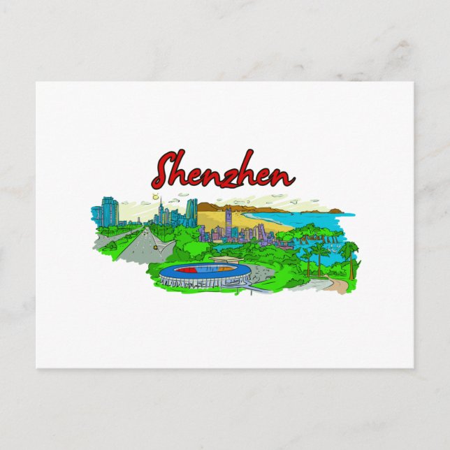 Shenzhen - China.png Vykort (Framsida)