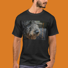 Shepadoodle Hund Photographic Porträtt T-Shirt