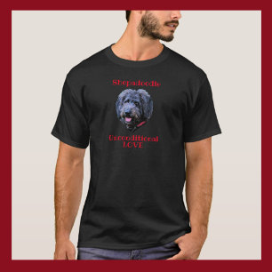Shepadoodle lika ovillkorlig Kärlek Doodle Hund T Shirt