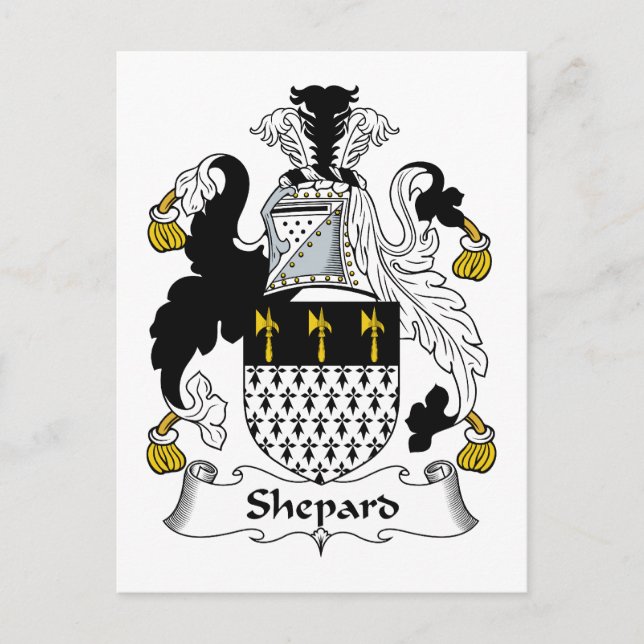 Shepard Family Crest Vykort (Framsida)