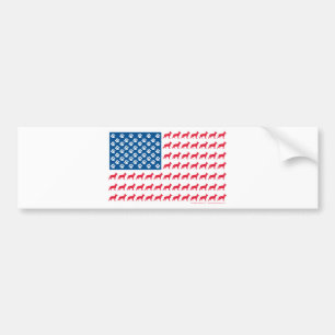 Shepard-Flagga Patriotic Bildekal