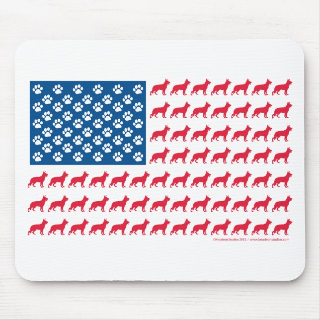 Shepard-Flagga Patriotic Musmatta (Framsidan)