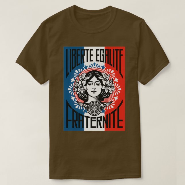 Shepard Liberte Egalite Fraternite T Shirt (Design framsida)