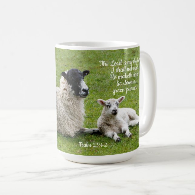 Shepherd and Sheep Flock Coffee Mugg (Framsida höger)